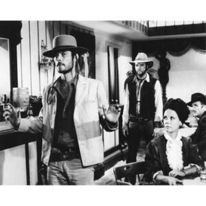 Vtg RARE Black & White Portrait of ELVIS PRESLEY Charro Movie Photo #639